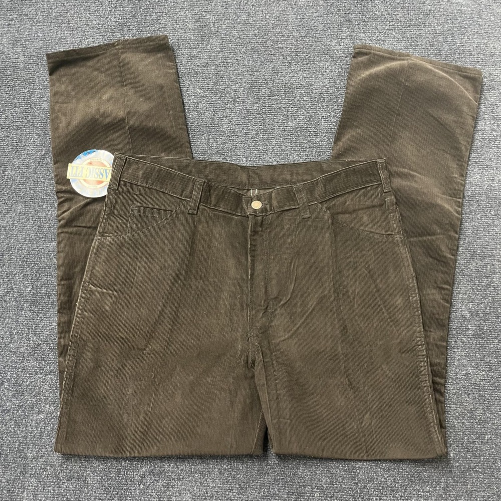 Vintage Dickies Branders Jeans Mens 32x30 Brown Corduroy Classic Fit Pants 90s